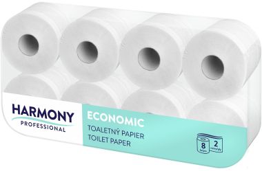 Háztartási toalettpapír, 2 rétegű, 8 tekercses